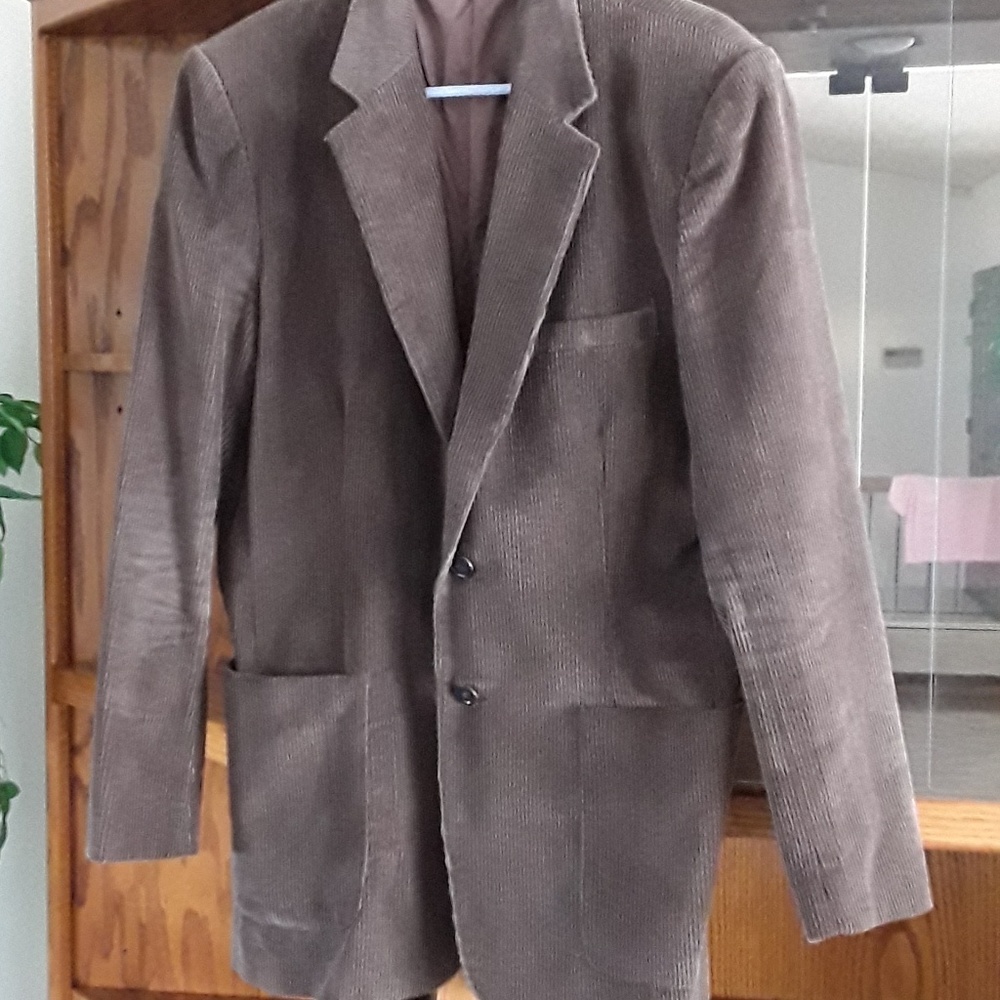 Men's Dark Brown Corduroy Sports Coat 40R